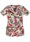 Dickies Women's Wild And Free Youtility Junior Fit V-Neck Scrub Top