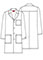 Dickies EDS Professional Whites Unisex 40 Inches Lab Coat