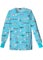 Dickies EDS Women's Snap Front Warm-Up Printed Scrub Jacketp