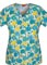Dickies Women's The Daisies Go By V-Neck Printed Scrub Topp