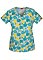Dickies Women's The Daisies Go By V-Neck Printed Scrub Top