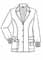 Dickies GenFlex Women's 32 Inches Jr. Fit Lab Coat