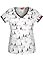 Dickies Women's Pawsitive Attraction V-Neck Printed Scrub Top