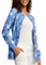 Dickies Women's Fillings For You Prints Snap Front Warm-Up Jacket