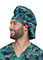 Dickies Unisex Crosshatch Camo Print Bouffant Scrub Hat