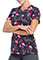 Dickies Let's Flamingle Print V-neck Scrub Top For Women