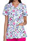 Dickies Women's Squares And Spots Print V-neck Scrub Top