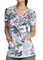 Dickies Women's Flower Frenzy Camo Print V-Neck Top