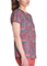 Dickies Prints Women's V-Neck Print Top in Fair Isle Patch