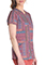 Dickies Prints Women's V-Neck Print Top in Fair Isle Patch