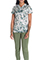 Dickies Prints Women's V-Neck Print Top in Nature Trail