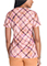 Dickies Prints Women's V-Neck Print Top in Paint By Plaid