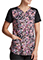 Dickies Women's Fast Forward Floral Print V-Neck Top