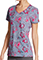 Dickies Women's Care Slow Much Prints V-Neck Top