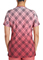 Dickies Women's Plaid Dip Dye Print V-Neck Top