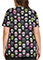 Dickies Prints Women's V-Neck Print Top in Squad Ghouls
