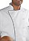 Edwards Executive Twelve Cloth Button Chef Coat W/black Trimp