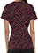 ELLE Women's Dots So Perfect Red V-neck Printed Top