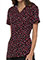 ELLE Women's Dots So Perfect Red V-neck Printed Top