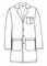 Grey's Anatomy Men's Five Pocket French Seam Long Lab Coat