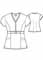 Grey's Anatomy Junior Fit Two Pocket Buckle Front Nurses' Top