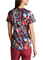 Grey's Anatomy Spandex Palm Garden Floral Women's V-Neck Print Scrub Top