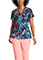 Grey's Anatomy Women's Ella Spring Meadow Print Scrub Top
