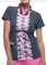 HeartSoul Women's My Swan And Only Round Neck 2-Fer Printed Scrub Top