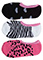 HeartSoul Women's 3pr Pack Assorted Peek A Boo Socks
