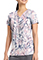Healing Hands HH Purple Label Unisex Amanda Print Top in Serene Safarip