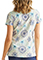 Healing Hands Purple Label Women's Water Color Medallion Print Scrub Top