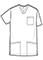 Healing Hands HH WORKS Men's V-neck Mathew Top