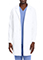 Healing Hands Men's Dental Lab Coat in White