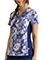 Healing Hands Purple Label Women's Jean V-Neck Print Top in Fantastical Dotsp