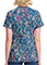 Infinity Prints Women's Colorful Distress Round Print Neck Top