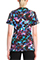 Infinity Prints Women's Kaleidoscopic Round Print Neck Top