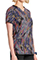 Cherokee Infinity Women's Wild Motion Print V-Neck Topp