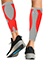 Cherokee Infinity Legwear Calf Sleeve 10-15 mmHg Compression in Vapor Firebird Red