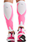 Cherokee Infinity Legwear Calf Sleeve 10-15 mmHg Compression in White Shocking Pink
