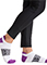 Cherokee Infinity Legwear Athletic Ankle Socks in Purple Black White