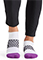 Cherokee Infinity Legwear Athletic Ankle Socks in Purple Black White