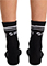 Cherokee Infinity Legwear Athletic Crew Socks in Black White