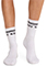 Cherokee Infinity Legwear Athletic Crew Socks in White Black