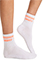Cherokee Infinity Legwear Athletic Crew Socks in White/Vivid Orange