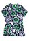 Jockey Classic Women's Stamp it Green Floral V-Neck Printed Top