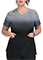 Koi Lite Reclaim Women's Platinum Grey/Black Ombre Ombre Print Top