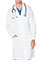 Landau Mens Three Pocket 43.5 inch Tall Medical Lab Coat