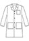 Landau Uniform 39 Inches Three Pocket Unisex Medical Lab Coat