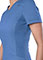 Landau All Day Women's Knit Panel V-Neck Solid Scrub Top