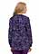 Landau Women's Purple Reign Warm-Up Printed Scrub Jacket